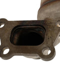Close-up of GM Driver Side Three Way Catalytic Converter Kit With Exhaust Pipe Fits Chevrolet Buick GMC Cadillac Vehicles OE Style