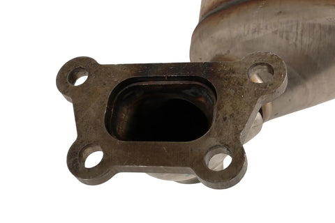 Close-up of GM Driver Side Three Way Catalytic Converter Kit With Exhaust Pipe Fits Chevrolet Buick GMC Cadillac Vehicles OE Style