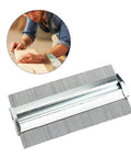 No Sweat Professional Metal Contour Gauge quickly traces irregular shapes for woodworking tile and linoleum floors with tough pins.