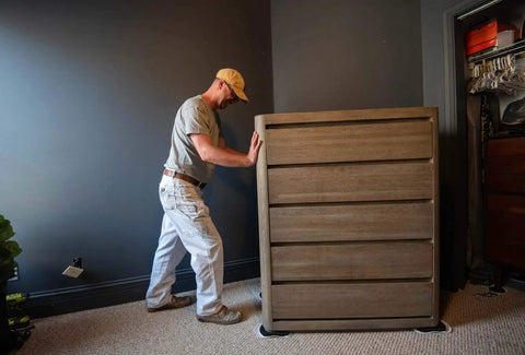 Large Furniture Sliders For Carpet 9 By 6 Inches To Move Sofas Loveseats Cabinets Bookcases And More Four Sliders Per Set used under a dresser