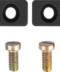 Mounting hardware for 4 Inch Milling Vise For Bench Setup, includes screws and black nodular cast iron brackets