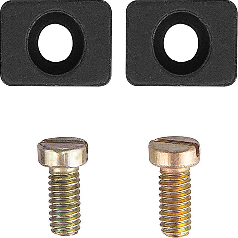 Mounting hardware for 4 Inch Milling Vise For Bench Setup, includes screws and black nodular cast iron brackets