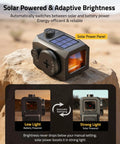 Solar Enclosed Red Dot Sight For ACRO Style Builds, 2 MOA Dot With 36 MOA Circle, Dual-Lens Enclosure Keeps Hellish Dust Out, Shock Resistant, Mud And Debris Guard, Quick Target Acquisition, All-Weather Precision on rocky surface