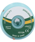 Spool of Pro Grade Solder Wick Desoldering Braid 5 Pieces 1.5mm By 1.5m Alloy Copper High Efficiency Solder Remover Tool