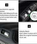Mercedes Benz Window Switch Button Trim Covers Replacement Kit 14 Piece Fits A B C E G GLA CLA GLK ML GLE Class and Tesla Model