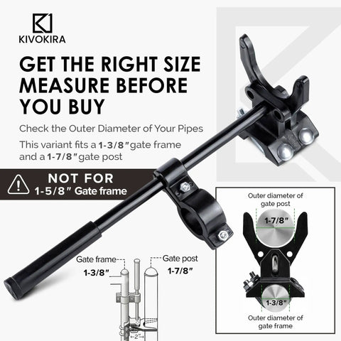 Pool Gate Latch for Chain Link Fences, Kid Proof Gate Lock, Heavy Duty Safety Latch With High Reach Release Keeps Lil Ones Out of the Pool