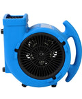 Front view of Powerhouse 1/8 HP Air Mover With 600 CFM Floor Dryer Utility Blower Three Speed Settings Rugged Poly Housing