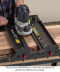 Rout N Plane Bench Top Board Mill XL Router Sled for Flattening and Surfacing Cutting Boards and Glued Up Panels Up to 24 Inches Wide