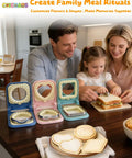 Craft Homemade Uncrustable Sandwiches With This Three-in-One Crustless Cutter And Sealer Machine in family kitchen setting.