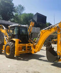 Built Tough Heavy Duty Backhoe Loader For Construction And Farm Work with front loader and attachments