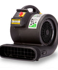 Grizzly Gp1 1 HP 3550 CFM Carpet Dryer And Floor Mover with sturdy black poly housing and visible power switch.