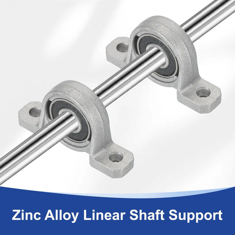 Beefy 12 Millimeter Bore Pillow Block Bearing for Tough Vertical Flange Mount Self Alignment Insert Bearing Housing in Zinc Alloy Steel Pack of 2