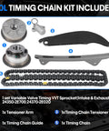 2.0L Timing Chain Kit With VVT Camshaft Sprocket For Hyundai Elantra Kona Veloster And Kia Forte Soul Seltos 2017 to 2022