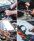 Multiple uses of 95 Piece Diy Tool Set With Portable Plastic Toolbox And Adjustable Wrench Pliers Socket Bits For Home Garage And Apartment Repairs Everyday Fixes Grab And Go