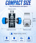 Dimensions and specs of 2000W Micro Hydro Generator Pelton Turbine Portable Hydroelectric Power System 110V 220V Power Rig.
