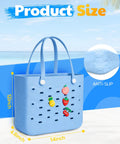 Spacious EVA Rubber Beach Tote Bag For Women Waterproof And Sandproof, Durable Mesh Tote With Strong Handles, Large Capacity