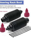 2 Pack Universal Rack And Pinion Steering Boot Kit Compatible With Most Car Models And Years Easy Install No Tie Rod End Removal And No Wheel Alignment Needed Durable Rubber Boot Replacement