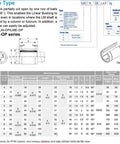 Open Type Linear Bearing Pair LM40UUOP 40mm Bore 60mm Outer Diameter 80mm Length Ball Bearings For Smooth Precision Linear Motion High Load 220 Kgf Dynamic 410 Kgf Static Ideal For CNC And Automation 2 Pieces technical drawing
