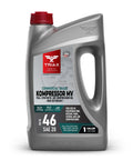 Full Synthetic ISO 46 Air Compressor Oil For Rotary, Vane, Screw And Reciprocating Gear, Heavy-Duty All-Season Performance 1 Gallon
