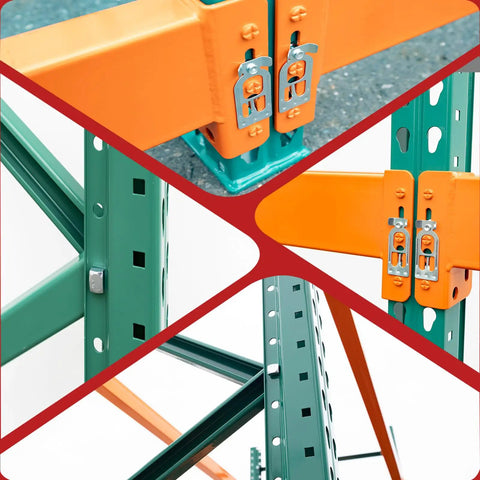 Heavy Duty Industrial Pallet Racking System With Rock Solid Q235 Steel Build And 4062 Lbs Capacity Per Bay For Warehouse Garage Workshop Storage And Everyday Gear Needs