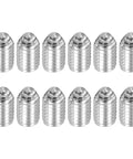 Silver Ball Point Set Screws M8x12mm 304 Stainless Steel Hex Socket Spring Plungers Grub Screw For Industrial Electronics Machinery
