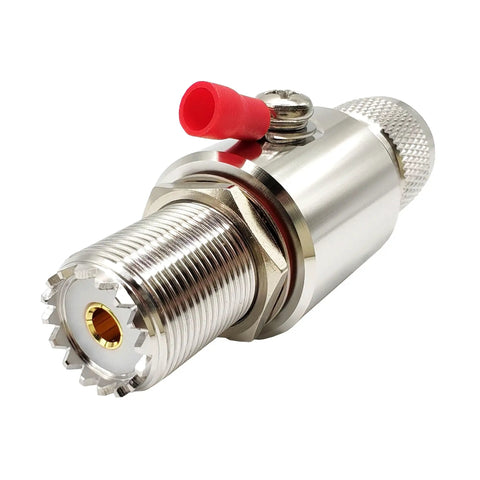 UHF PL259 Male To Female Lightning Arrester And SO239 Coaxial Surge Protector for VHF radio with gas discharge tube