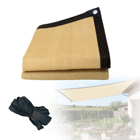 Dope Outdoor Sun Shade Cloth Mesh Tarp with Grommets for Patio, Garden, Greenhouse and Pergola, Breathable HDPE Shade Netting, Heavy Duty Plant Cover