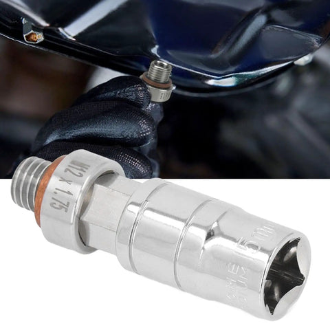 Fix Damaged Oil Pan Threads With This M12x1.75 Self Tapping Drain Plug Kit Made From Durable 304 Stainless Steel For Smooth Car Maintenance And Easy Restoration. Self tapping M12x1.75 304 stainless steel oil drain plug with installation tool