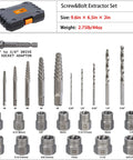 Left Hand Drill Bit And Screw Extractor Set For Damaged Bolts And Stripped Screws Cobalt HSS EZ Out Kit DIY Friendly Easy Out Bolt Remover