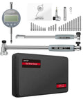 XUNTOP dial bore gauge set with digital indicator, 23 anvils, two measuring rods, metal tools in black case