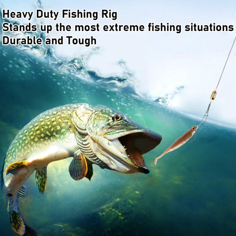 15 Pack Bangin Carolina Ready Rigs For Bass And Freshwater Fishing 10 Inch Wire Leader Pre Rigged With Bullet Sinker Swivels Brass Three Eighth Ounce Sinker And Quick Change Duo Lock Snap, rig on bass