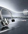 Two Pack Hotend Heating Kit With Heater Cartridge And Thermistor For AD5X 3D Printer, showing metal assembly and wires.