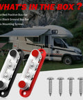 Heavy Duty 150A Bus Bar Power Distribution Block With Cover, 12V Marine And Gearhead Approved Battery Terminal with screws.