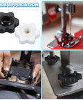 M8 Black Star Hand Knobs 32Mm Through Hole Brass Insert Screw On Clamping Handles 4 Pack black and white knobs for various tools
