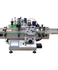 Heavy Duty 110V Desktop Automatic Conveyor Bottle Labeler with industrial design and control panel, ideal for high-volume labeling.