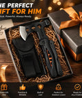 All In One Camping Hatchet With Hammer And Knife And Protective Sheath For Survival Gear For Men Dad Emergency Car Tool And Hiking Accessories A Real Workhorse Outdoor Gadget For Hiking And Adventure in gift box