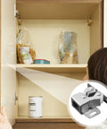 12 Pack Stainless Steel Cabinet Door Latch Double Roller Bead Roller Catch installed on kitchen cabinet, detail inset shown.