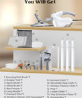 Professional Grade Multi Function Steam Mop With Detachable Handheld Steamer For Hardwood And Tile Floors Quick Heat Tech accessories and tools display.