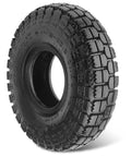 4.10/3.50-6 Outer Tire for Go Karts ATVs Quads and More Replaces 13x4.00-6, side view showcasing tread pattern.