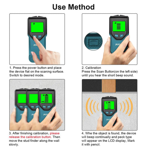 Smooth Operator 5 In 1 Wall Scanner And Stud Detector With Smart Chip Technology Hd Lcd Display Precision Gauge For Wood Framing Metal Wires Copper Pipes And Hidden Cables Built Tough Diy Game Changer