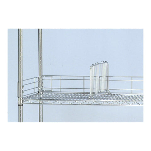 Heavy Duty Chrome Wire Shelf Back Ledge Keeps Everything Locked In 48 Inch Long Safety Edge Guard For Standard Home Rack Units Rustproof Carbon Steel Build No More Dropping