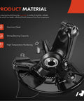 Front Right Steering Knuckle And Wheel Bearing Hub Assembly For Volkswagen Beetle Golf And Jetta Passenger Side Fits 1998 To 2010 Models Plug And Play 280 Millimeter Rotor Ready, made from cast iron/steel, showing strong bearing capacity and high temperature hardening.