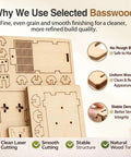 Totally Kid Friendly FM Radio Kit For Ages 8 To 13 Build A Working Radio With A DIY Wooden 3D Puzzle STEM Toy Safe basswood sheets