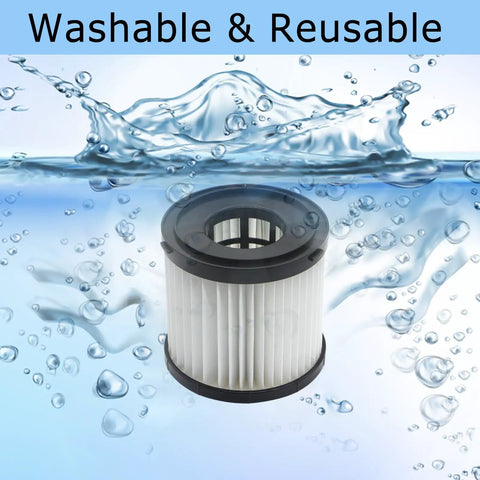 Washable Two Pack HEPA Vacuum Filter For 18V Wet And Dry Vacuums Compatible With PCL733 PCL734 P3240 floating in water