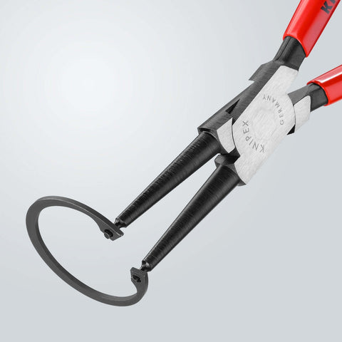 KNIPEX Pro Grade Internal Snap Ring Pliers With Forged Tips For Bore Circlips, Heavy Duty Tool, Black Atramentized Finish