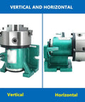 Vertical and horizontal view of Top Rated Cnc Rotary Indexing Table With Universal Dividing Head And 6 Inch 3 Jaw Lathe Chuck Sweet Milling Attachment Kit.