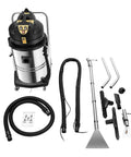 Badass Commercial Carpet Cleaner 60L 3 In 1 Industrial Steam Vacuum For Hotels Office Workhorse Deep Extraction Rig with accessories.