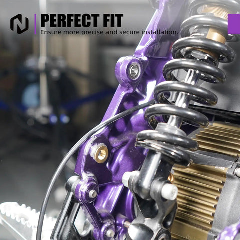 Beefed Up Brass Rear Swingarm And Frame Hole Bushings Kit For Motorcycles Self Lubricating And Low Friction Replacement For Oil Free Or Low Oil Rides Long Lasting Performance And Easy Install For A Smoother Ride. brass bushing installed in motorcycle rear suspension frame