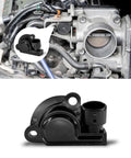 Built Tough Throttle Position Sensor TP for Chevy Buick Cadillac, black sensor installed in an engine.