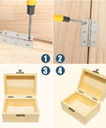 Stainless steel folding hinges, 3-inch, 20 pcs with 120 screws for doors and windows.